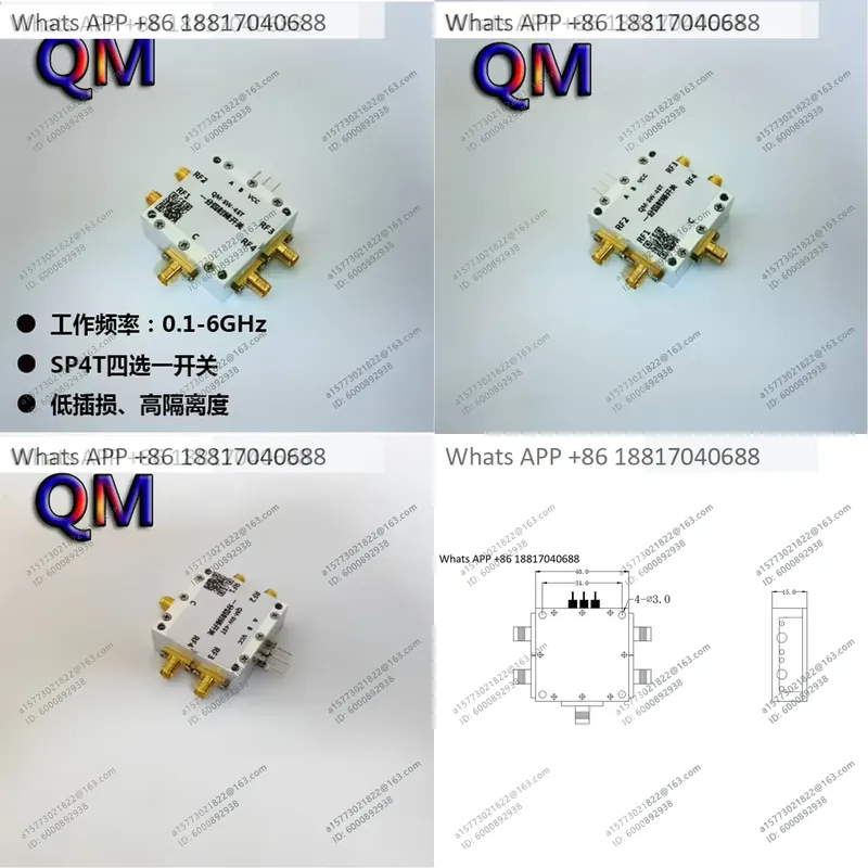 1PC for QM-SW-4ST 0.1-6 GHz SP - đánh giá và giá Qm Electronics & Repair Services