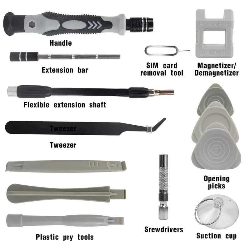 Portable 115in1 Magnetic Screw - đánh giá và giá Electronics Repair Services